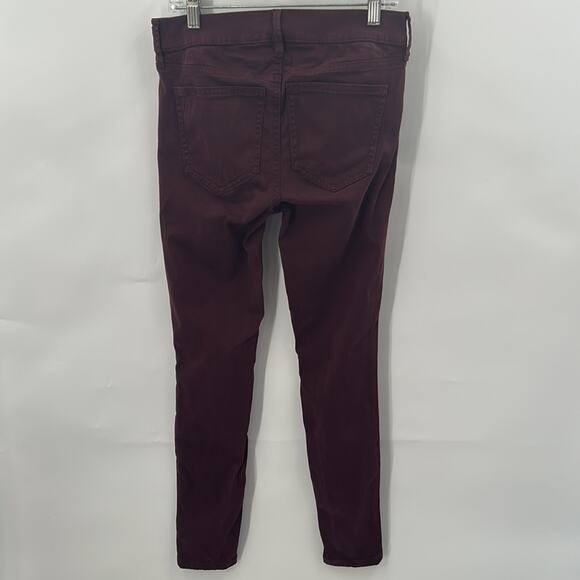Ann Taylor Women's Wine Color Jeans Size 2 Petite - Picture 7 of 15